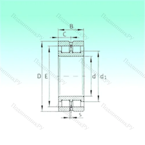 Подшипник роликовый радиальный SL 024972 от производителя  NBS Подшипник роликовый радиальный SL 024972 от производителя  NBS
