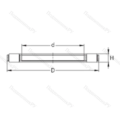 Подшипник роликовый упорный K 81207-TVPB от производителя  NKE Подшипник роликовый упорный K 81207-TVPB от производителя  NKE