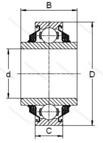 Радиальный шариковый подшипник W 208 PPB 12 в Красноярске