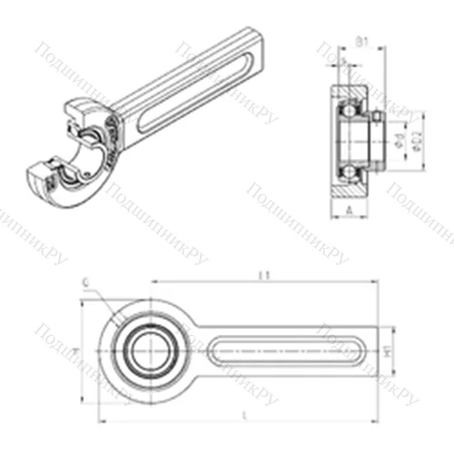 Подшипниковый узел шариковый радиальный ESSP 210