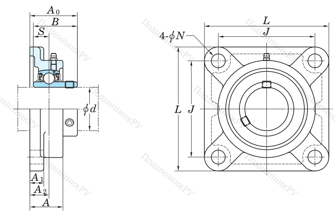 Подшипниковый узел UCF 214