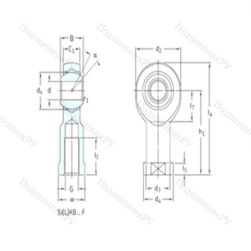 Подшипник скольжения сферический SILKB 5F
