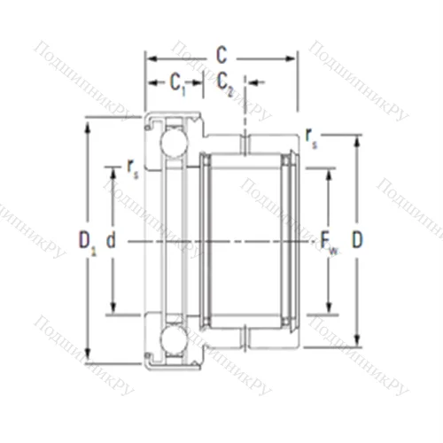 Подшипник комбинированный NAXK 10Z от производителя  KOYO