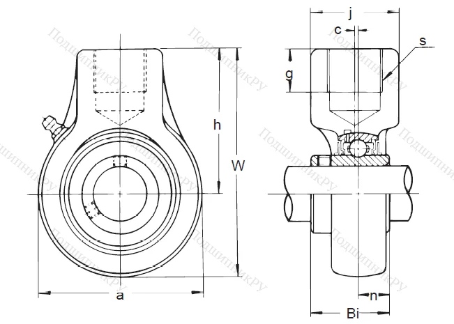 Подшипниковый узел UCECH 209