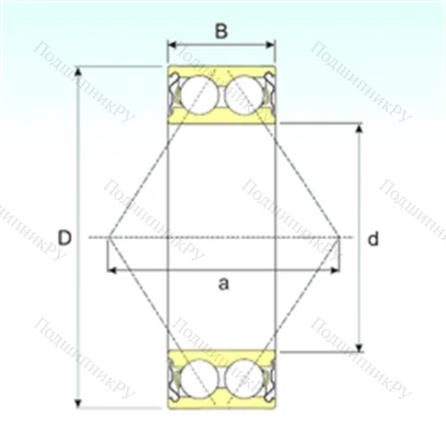 Подшипник шариковый радиально-упорный 3214-ZZ