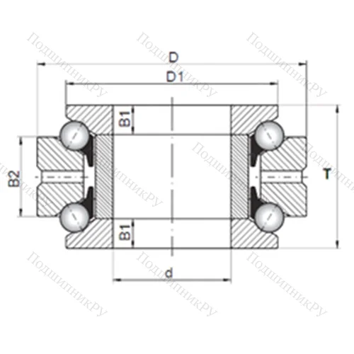 Подшипник шариковый упорно-радиальный 234760 MSP от производителя  CX Подшипник шариковый упорно-радиальный 234760 MSP от производителя  CX