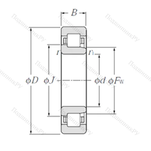 Подшипник роликовый радиальный NJ 2264 от производителя  NTN Подшипник роликовый радиальный NJ 2264 от производителя  NTN