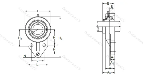 Подшипниковый узел UCFK 210 (UCFH 210) в Красноярске