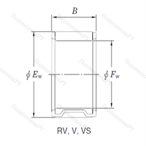 Подшипник игольчатый радиальный RV 354925-1