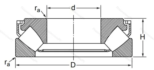 Упорный роликовый подшипник 29424 M (9039424 Л ГОСТ) в Красноярске