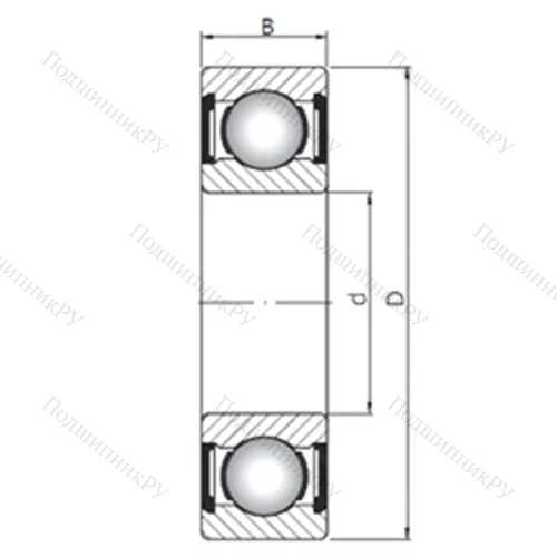 Подшипник шариковый радиальный 61905 ZZ от производителя  CX