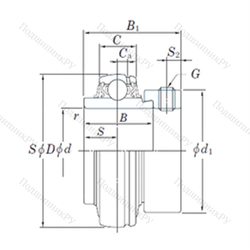 Подшипник шариковый радиальный NA 210-31 от производителя  KOYO Подшипник шариковый радиальный NA 210-31 от производителя  KOYO