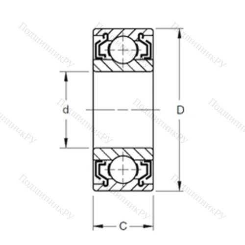 Подшипник шариковый радиальный W 309KLL