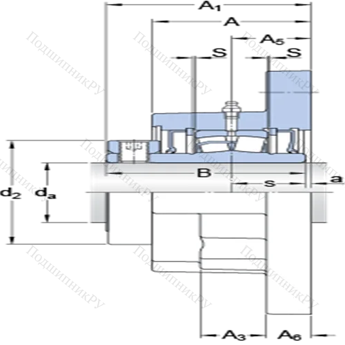 Фланцевые роликоподшипниковые узлы (стопорное кольцо, для дюймовых валов) FYR 3