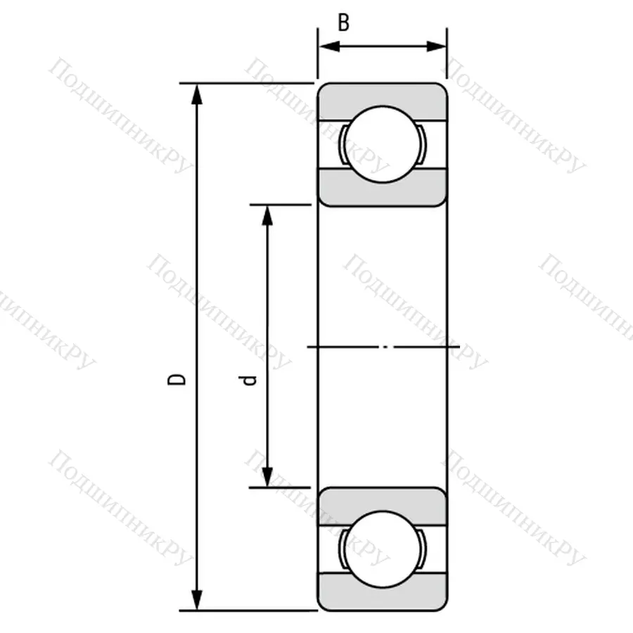 Модификация подшипника 1000091ЮТ размер 1x4x1,6 от производителя  ГПЗ-31