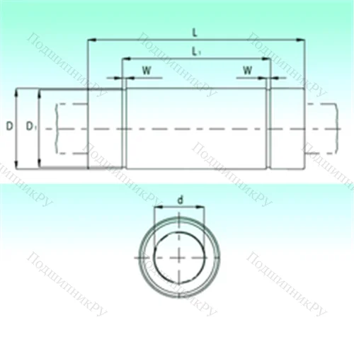 Подшипник шариковый линейный KBL 50192