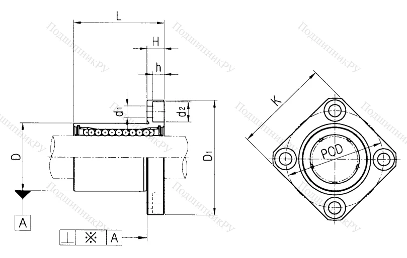Подшипник LMEK 50 UU в Красноярске