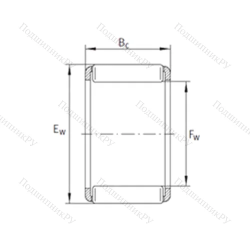 Подшипник игольчатый радиальный KZK 18x24x15