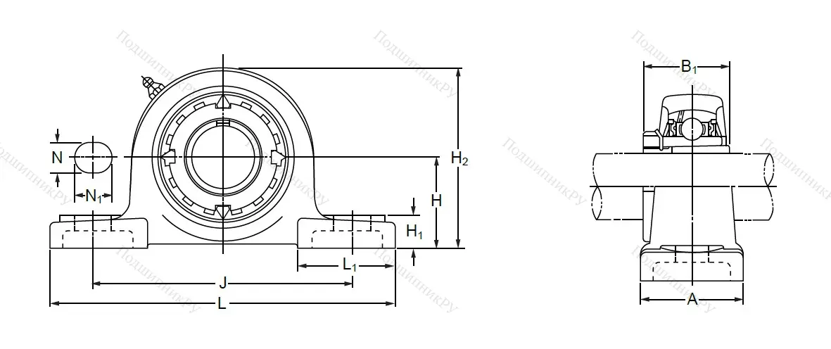 Подшипниковый узел UKP 210 в Красноярске