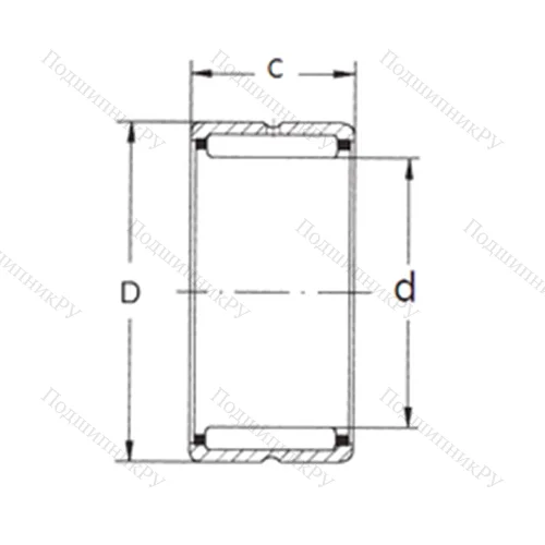 Подшипник игольчатый радиальный NK 145/42