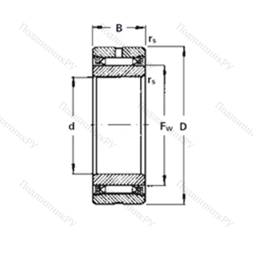 Подшипник игольчатый радиальный NA 2025
