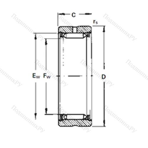 Подшипник игольчатый радиальный RNA 2015 от производителя  TIMKEN