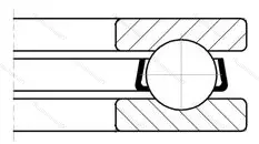 Подшипник 51100 E размер 10x24x9