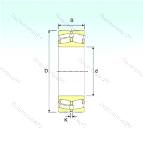 Подшипник роликовый радиальный самоцентрирующийся 21309 от производителя  ISB