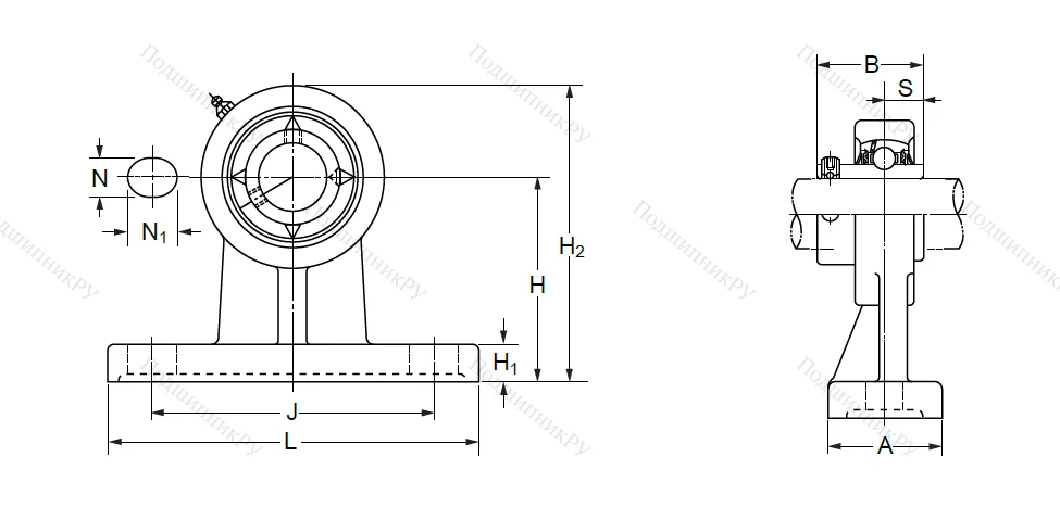 Подшипниковый узел UCPH 207 (UCHP 207) в Красноярске
