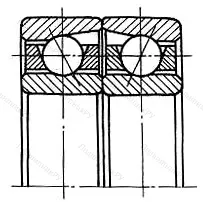 Подшипник  366308 размер 40x90x46 от производителя  ГПЗ-19