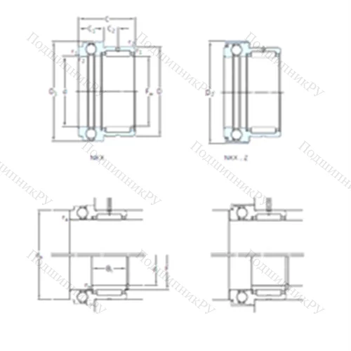 Подшипник комбинированный NKX 45Z