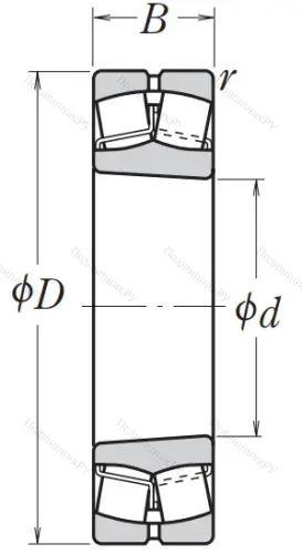 Сферический роликовый подшипник с конической посадкой на вал 22315 EAKE 4 C 3 от производителя  NSK