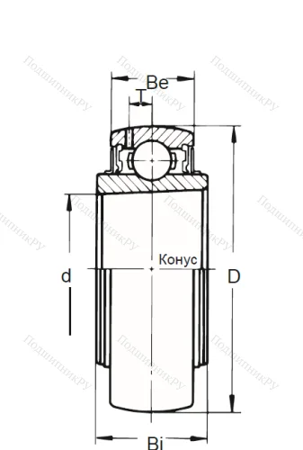 Корпусный подшипник UK 205 в Красноярске