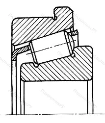 Модификация подшипника 67728КМ размер 140x230/238x59,85