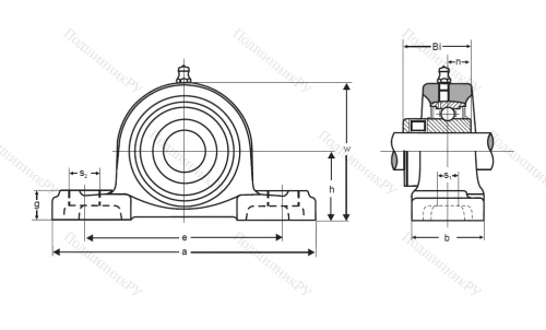 Подшипниковый узел UKP 211 в Красноярске