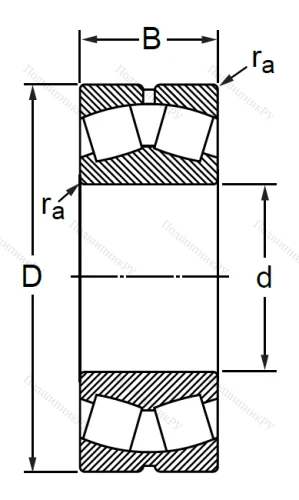 Сферический роликовый подшипник 3003124 AMH (23024 MBW 33) в Красноярске