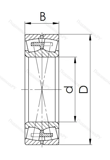 Сферический роликовый подшипник 3003220 АМН (23220 MBW 33) в Красноярске