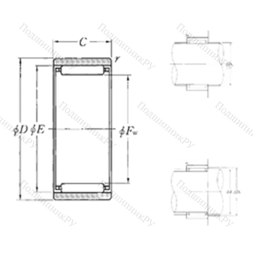 Подшипник игольчатый радиальный RNAO-37?47?13