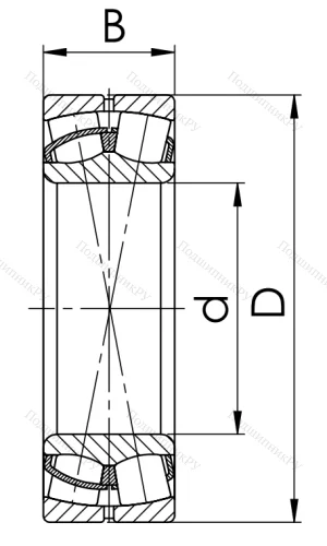 Сферический роликовый подшипник 53515 Н (22215 CW 33) в Красноярске