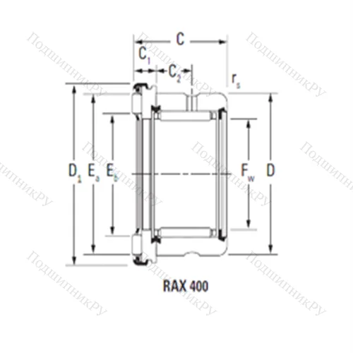 Подшипник комбинированный RAX 430