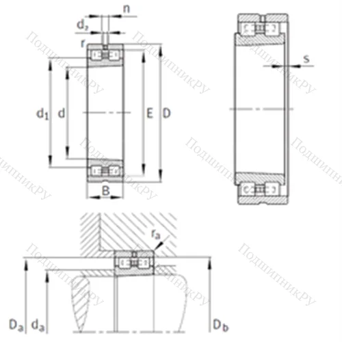 Подшипник роликовый радиальный NN 30/500-AS-K-M-SP от производителя  INA Подшипник роликовый радиальный NN 30/500-AS-K-M-SP от производителя  INA