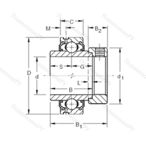 Подшипник шариковый радиальный G 1204KLL от производителя  TIMKEN Подшипник шариковый радиальный G 1204KLL от производителя  TIMKEN