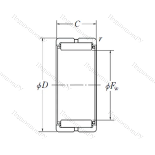 Подшипник игольчатый радиальный RNA 49/58