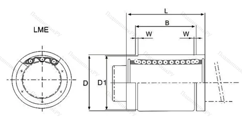 Подшипник LM 08 UU в Красноярске