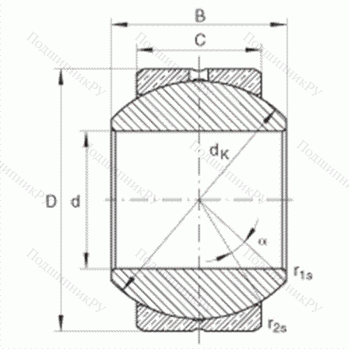 Подшипник шарнирный GE 14-PB