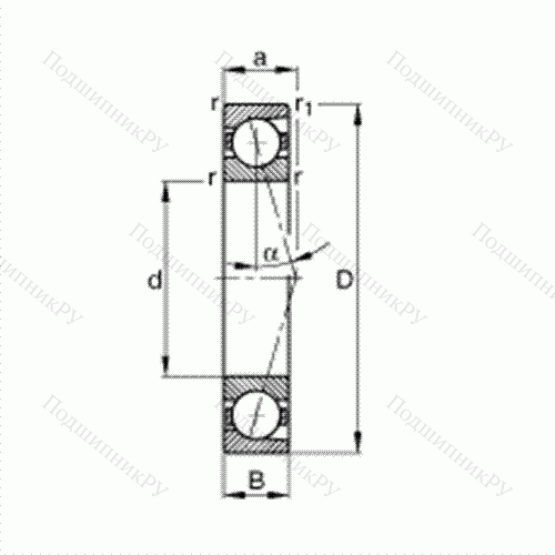 Подшипник шпиндельный B 7224-C-T-P 4S от производителя  FAG Подшипник шпиндельный B 7224-C-T-P 4S от производителя  FAG