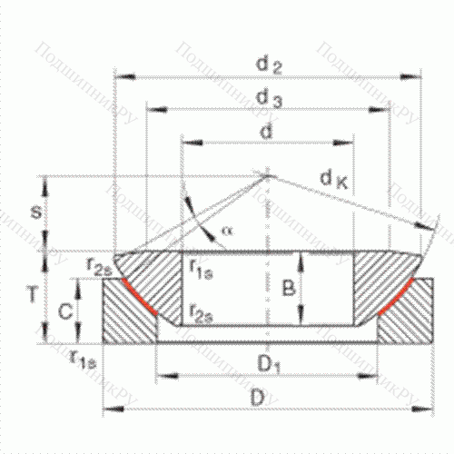 Подшипник шарнирный GE 140-AW