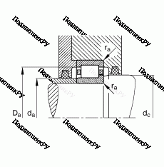 Подшипник NJ 2207-E-TVP 2