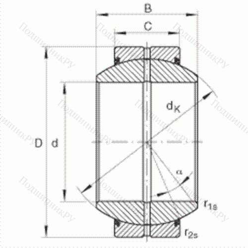 Подшипник шарнирный GE 120-FO-2RS