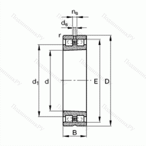 Подшипник роликовый радиальный NN 3018-AS-K-M-SP от производителя  FAG Подшипник роликовый радиальный NN 3018-AS-K-M-SP от производителя  FAG